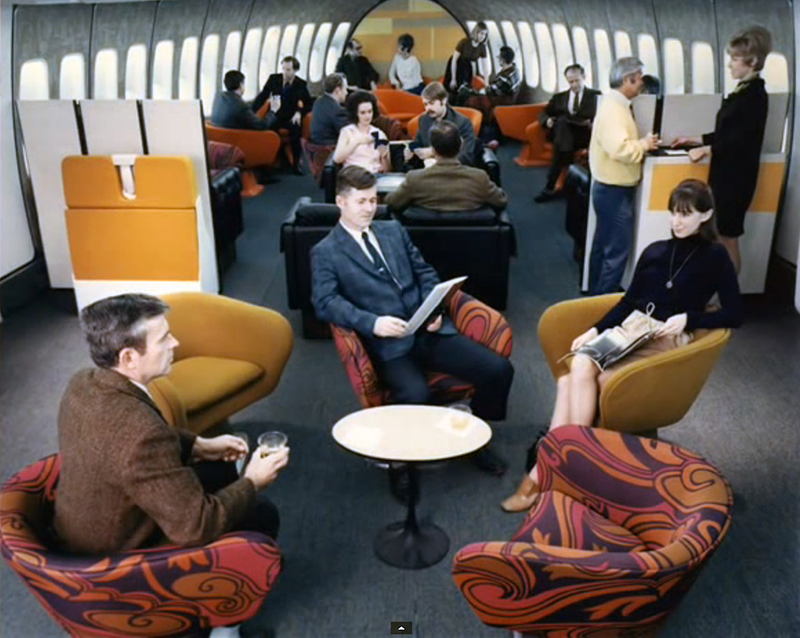 Illustration for article titled Traveling in a Boeing 747 in the 1970s was pretty damn awesome